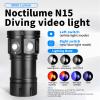 Sursnong Noctilume N15 6000 Lumens Dive Light - Professional Underwater Video Light with 90 CRI, 6500K White Light, for Scuba Diving/Underwater Photography/Videography (IP68 Waterproof, 80m Depth) view 2