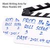 ACAGAL Acrylic Film Clapboard Movie Directors Clapper Board Slate Cut Action Scene Blank Clap Board Dry Erase with Multicolored Sticks (Black & White Sticks) view 4