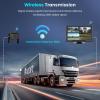 1080P Wireless Backup Camera Digital System Kit, Hodozzy 10.1 Inch HD 4 Quad Split Screen Reversing Monitor with Loop Record, Night Vision/IP68 Waterproof/Rear View Camera RV/Truck/Trailer/Bus/Camper view 2