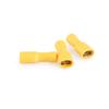 FELTECHELECTR 50pcs Insulated Female Electrical Terminals Connector Kit Quick Splice Connectors for Automotive and Navigation Applications Mm Yellow view 2