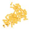 FELTECHELECTR 50pcs Insulated Female Electrical Terminals Connector Kit Quick Splice Connectors for Automotive and Navigation Applications Mm Yellow view 3