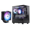 darkFlash DB330M MATX Full View Dual Glass PC Case+Z4Pro Mist CPU Cooler, 120mm Single-Tower, TDP 200W(Black) view 1