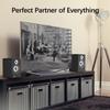 LONPOO Powered Bookshelf Speakers for Record Player,2.0CH Bluetooth Active Near Field Monitors with 1-inch Silk Domed Tweeter and 4-inch Aluminium Speaker for Home Theater, 100 Watts RMS view 4