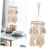 HOLIDYOYO Cotton Rope Woven Lampshade Macrame Light Cover Ceiling Lamp Decor Bohemian Style Lighting view 4