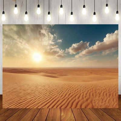 20x10ft Desert Backdrop Sahara Landscape Sand Dunes Western Sunset Nature Scenery Wild West Photograph Backdrops Wedding Birthday Party Kids Children Portrait Backdround Photoshot Studio Props