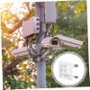 Angoily Street Light Bracket Pole Mounting Bracket Camera Mount for Pole Wire Support Box Indoor Outdoor Mounting view 2