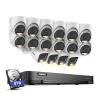 ANNKE 1080P Security Camera System, 32CH 3K Lite 5-in-1 DVR, 12x 2MP Outdoor Wired Turret Cameras & 4X 2MP Bullet Cams with Smart Color Night Vision, Built-in Mic, AI Motion Detection, 8TB Hard Drive view 1