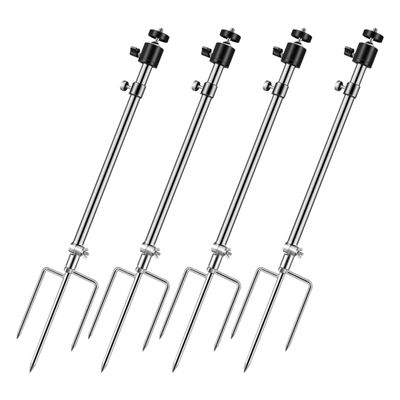 4 Pack Trail Camera Mount, Trail Camera Holder, Adjustable Ground Stand for Wildlife Cameras, Universal Hunting & Trail Cameras Stake
