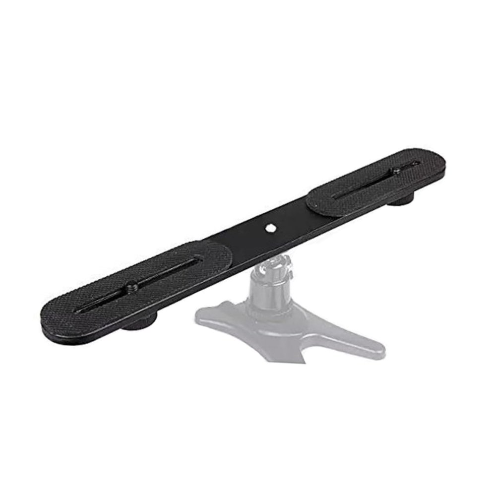 FELTECHELECTR T-Type Flash Bracket Dual Camera Mount for 1/4'' Screw Tripod Bracket Aluminum Alloy Video Light Stand Wedding Birthday