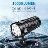 Sursnong Starshine SR 10000 Lumens Dive Light - Professional Underwater Video Light with 95 CRI, 6500K White Light, USB-C Rechargeable, for Diving/Underwater Photography (IP68 Waterproof, 120m Depth) view 2