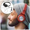 Hoement Lightweight Foldable Headphones Microphone and Volume Control Over-Ear Bass Headset Compatible Smartphones Pc Laptop and Tablet Black view 4