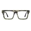 Zeelool Classic Oversized Aviator Blue Light Blocking Glasses for Men TV Phone Computer Gaming Glasses Killian ZJGA358799-01 Green view 1
