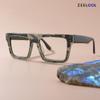 Zeelool Classic Oversized Aviator Blue Light Blocking Glasses for Men TV Phone Computer Gaming Glasses Killian ZJGA358799-01 Green view 2