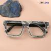 Zeelool Classic Oversized Aviator Blue Light Blocking Glasses for Men TV Phone Computer Gaming Glasses Killian ZJGA358799-01 Green view 3