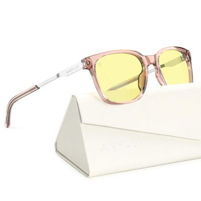 ANYLUV Blue Light Glasses for Men, Lightweight Computer Gaming Glasses, Stylish Anti Eyestrain Blue Light Blocking Men