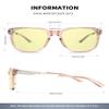 ANYLUV Blue Light Glasses for Men, Lightweight Computer Gaming Glasses, Stylish Anti Eyestrain Blue Light Blocking Men view 3