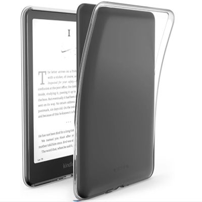 Clear Soft Flexible Compatible with 7 Inch Kindle Paperwhite 12th Gen 2024 Case and Kindle Colorsoft,Slim TPU Back Cover,Reinforced Edge Corners Scratch-Proof Lightweight (High Transparency)