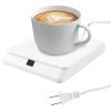 Coffee Mug Warmer 4 Temp Settings 45/55/65/75 Smart Coffee Warmer Cushion 8H Auto Shut Off Digital Display Candle Cup Warmer for Hot Chocolate Coffee Milk Tea Beverage(White) view 1