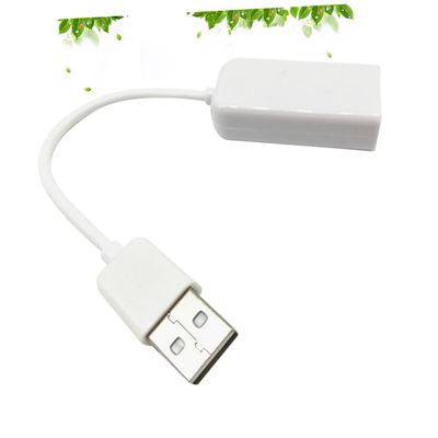FELTECHELECTR USB Sound Card Adapter Virtual Sound for Laptop No External Power Stereo Cable Led Indicator