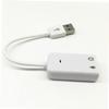 FELTECHELECTR USB Sound Card Adapter Virtual Sound for Laptop No External Power Stereo Cable Led Indicator view 2