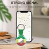 Ethiopian Rastafarian Lion Flag Case Compatible with Airtag Holder Shockproof with Keychain for Pet Tracking Bags Keys Luggage 2PCS view 4