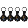 Foxy Fox Playing Guitar Case Compatible with Airtag Holder Shockproof with Keychain for Pet Tracking Bags Keys Luggage 4PCS view 1