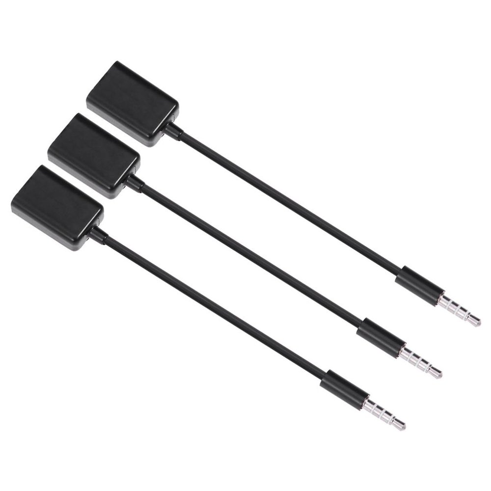 FELTECHELECTR 3pcs Vehicle Compatible Audio Cable USB to Cable for Car Auxiliary Cord Support