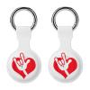 American Sign Language I Love You Case Compatible with Airtag Holder Shockproof with Keychain for Pet Tracking Bags Keys Luggage 2PCS view 1