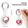 American Sign Language I Love You Case Compatible with Airtag Holder Shockproof with Keychain for Pet Tracking Bags Keys Luggage 2PCS view 2