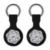 D20 Dice Case Compatible with Airtag Holder Shockproof with Keychain for Pet Tracking Bags Keys Luggage 2PCS view 1