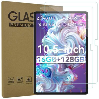AKNICI 2-Pack Tempered Glass Screen Protector for OSCAL Pad 16 Tablet 10.51 Inch, Ultra Clear Transparency Anti-Scratch 9H Hardness
