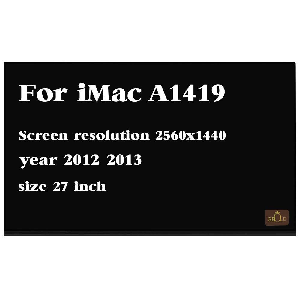 GBOLE LM270WQ1(SD)(F1) Replacement for iMac A1419 2560x1440 60HZ LCD Laptop LED Display Digitizer Panel (Non-Touch Screen)
