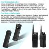2-Pack HLN8255 HLN8255B Belt Clip for Motorola CP200 CP200D CP200XLS CP140 PR400 EP450 DEP450 GTX800 HT1000 JT1000 MT2000 NNTN4970 HNN9049 HNN9360 PMNN4005 PMNN4005B view 2