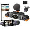 4 Channel Dash Cam for Cars,HD 1080P WiFi APP Control 360Degree 3 inch Car DVR Video Recorder,Front Left Right Rear View Camera 24H Parking Monitor Car Assecories view 1