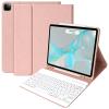 aMZCaSE for iPad Air 13 inch Case with Keyboard(M2/M3), Folio Magnetic Detachable Stand Cover for iPad Air 13 inch 2024/2025, Pro 12.9 inch 6th/5thGen, Pen Holder, Smart Wake/Up, Champagne Pink view 1