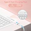 aMZCaSE for iPad Air 13 inch Case with Keyboard(M2/M3), Folio Magnetic Detachable Stand Cover for iPad Air 13 inch 2024/2025, Pro 12.9 inch 6th/5thGen, Pen Holder, Smart Wake/Up, Champagne Pink view 3