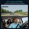 COOAU D30S + D30S 4K Dash Cam with GPS Wi-Fi & 256GB Card Front and Inside Dual 2.5K 1080P, Uber Car Camera with Infrared Night Vision, Supercapacitor, G-Sensor, Parking Mode, Loop Recording view 2