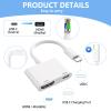 Kinhaly USB C to HDMI for TV, 4K@60Hz Type C to HDMI Adapter with Charging Port, iPhone to Hdmi to USB C Adapter Compatible for iPhone 16/15 Series/iPad Pro/Galaxy/MacBook Pro to HDTV Projector view 3