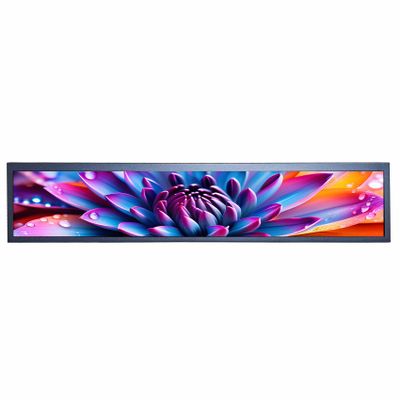 VSDISPLAY 24 Inch Digital Signage Advertising Display 1920x360 IPS Android11 Stretched Bar LCD Monitor Supports Auto Copy Autoplay for Marquee Supermarket Exhibition