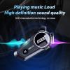 JZAQ Motorcycle Helmet Bluetooth Headset,High Sound Quality,Waterproof Sports Headset,Speakers Hands Free,Music Call Control,Automatic answering,120 Hours Playing time 1000mAh view 2