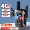 Alltheway 2 Pack Global Walkie Talkies Unlimited Range Nationwide 4G PTT Two Way Radio with FM Radio, Flashlight, SOS Function, Rechargeable for Family and Work view 4