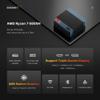 BOSGAME P3 Lite Mini Gaming PC - AMD Ryzen 7 6800H, 32GB DDR5 RAM, 1TB NVMe SSD, Triple Display, Dual 2.5G Ethernet, Wi-Fi 6E/BT 5.2, 11 Pro, Ultra-Compact Desktop Computer view 2