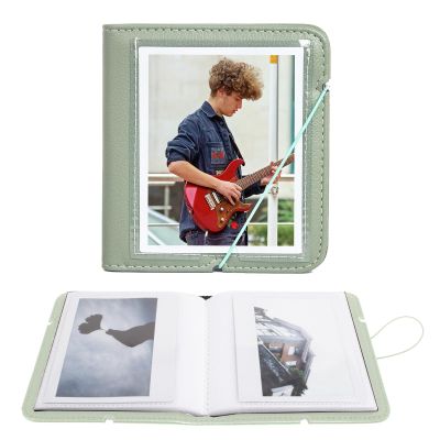 Rieibi Photo Album for Fujifilm Instax Wide210/Wide300/Wide400 Camera, Album for Polaroid, 3.4x4.3 Inch Wide Film 28 Pockets PU Leather Photo Frame for Instax Wide 400 Album, for Polaroid Album