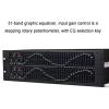 MiBoce Professional 2-Channel Graphic Equalizer, 31-Band Stereo Graphic Equalizer, No Noise Gain EQ, with Low/mid/Treble Independent Adjustment, for Home Audio view 2