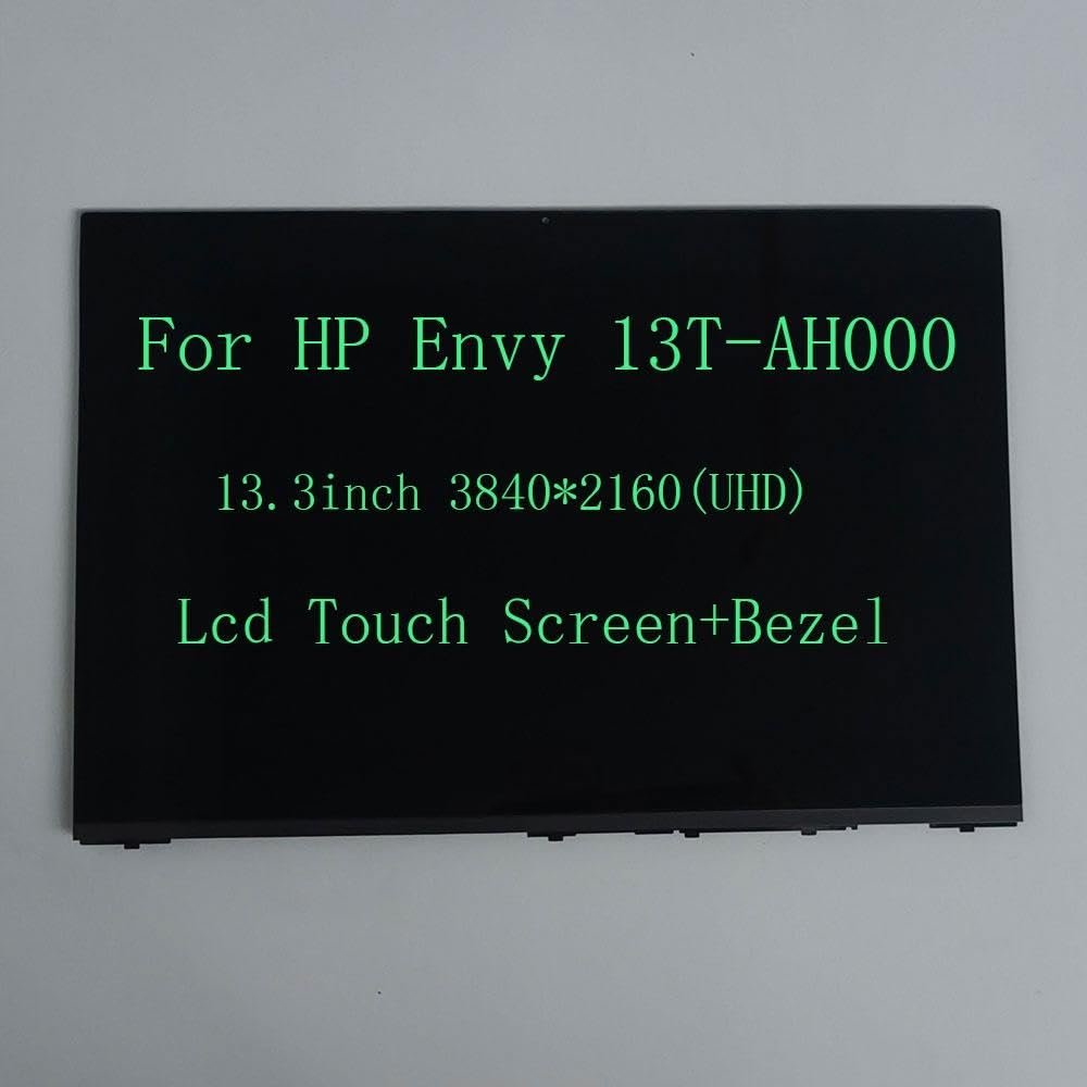 13.3" UHD LCD Touch Screen+Bezel Assembly for HP Envy 13T-AH000 13-AH100