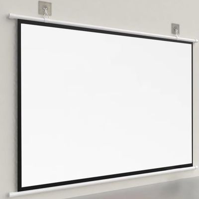 Portable Projector Screen 30inch 40inch 50inch 60inch 72inch Manual Roll-Down Projector Movie Screen, 16:9 4:3 Projection Screen(30inch/16:9)