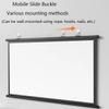 Portable Projector Screen 30inch 40inch 50inch 60inch 72inch Manual Roll-Down Projector Movie Screen, 16:9 4:3 Projection Screen(30inch/16:9) view 3