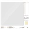 Acrylic Transparent Overlock Computer Case Stand DIY Base Stand Acrylic Computer Case for M ATX Motherboard view 1
