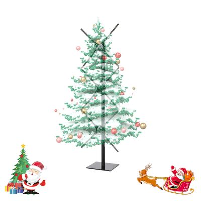 3dHologramFan 3pcs 23.6"Splicing Christmas Tree With Stand Set With Bluetooth & Wifi, Hd Led Fan Projector Holographic Display for 3dHologram Christmas Halloween, Bars, Events, Parties, And Festive