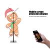 3dHologramFan 3pcs 23.6"Splicing Christmas Tree With Stand Set With Bluetooth & Wifi, Hd Led Fan Projector Holographic Display for 3dHologram Christmas Halloween, Bars, Events, Parties, And Festive view 3